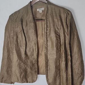 Linen Blend Neutral Lightweight Blazer Jacket Size XL